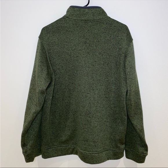 Eddie Bauer Radiator Fleece Snap-Front‎ Pullover Men’s L Green Black - Picture 2 of 6